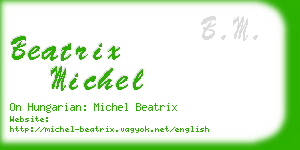 beatrix michel business card